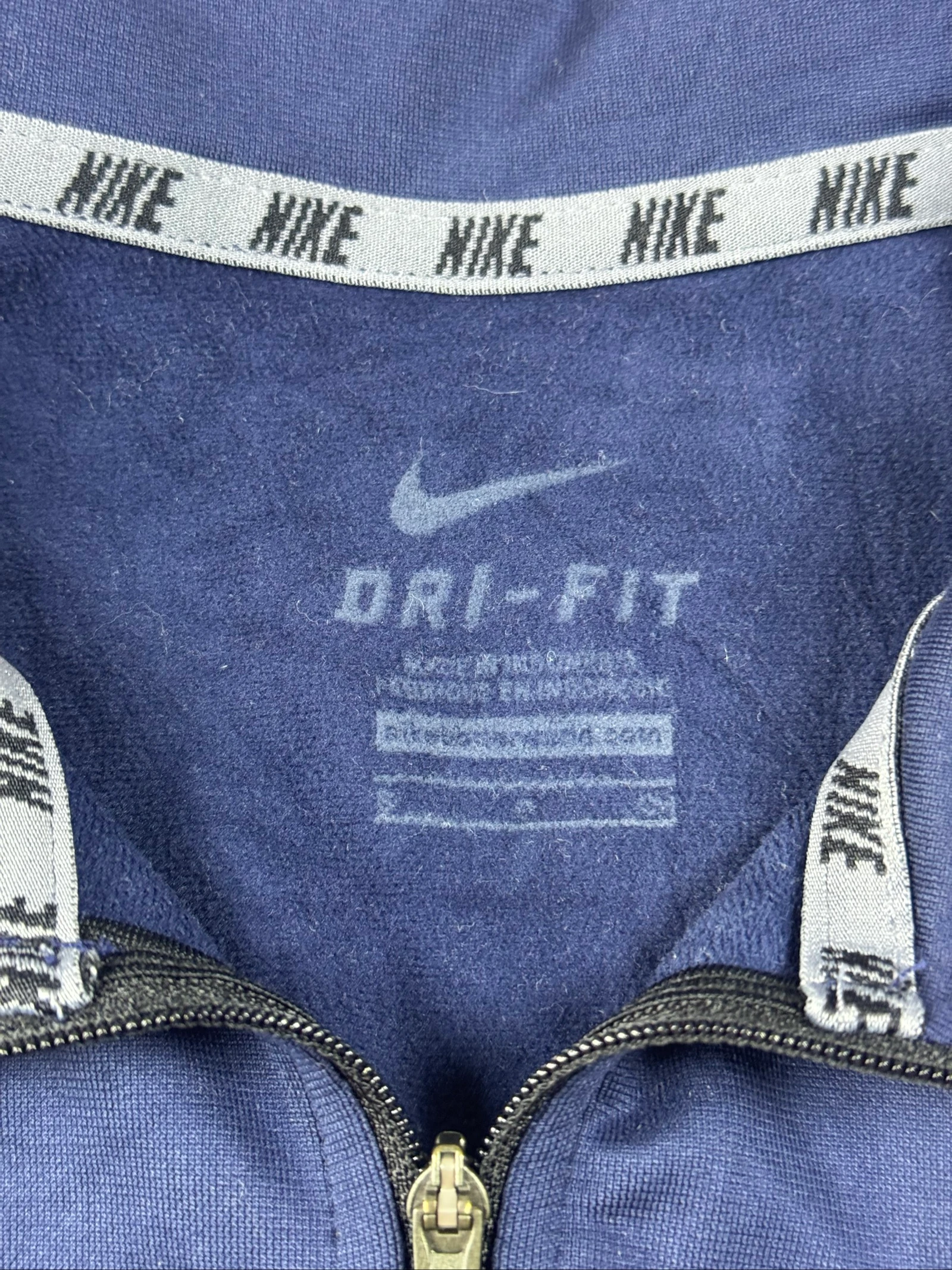 Nike Dri-FIT Maranatha Voleibol 1/2 Zip Sudadera Azul Marino S – photo 9